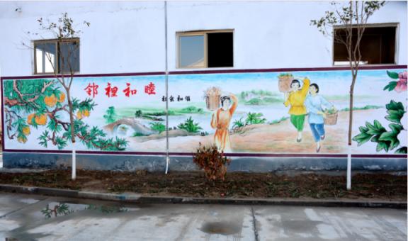泰兴乡镇文化墙 乡风文明焕发新活力